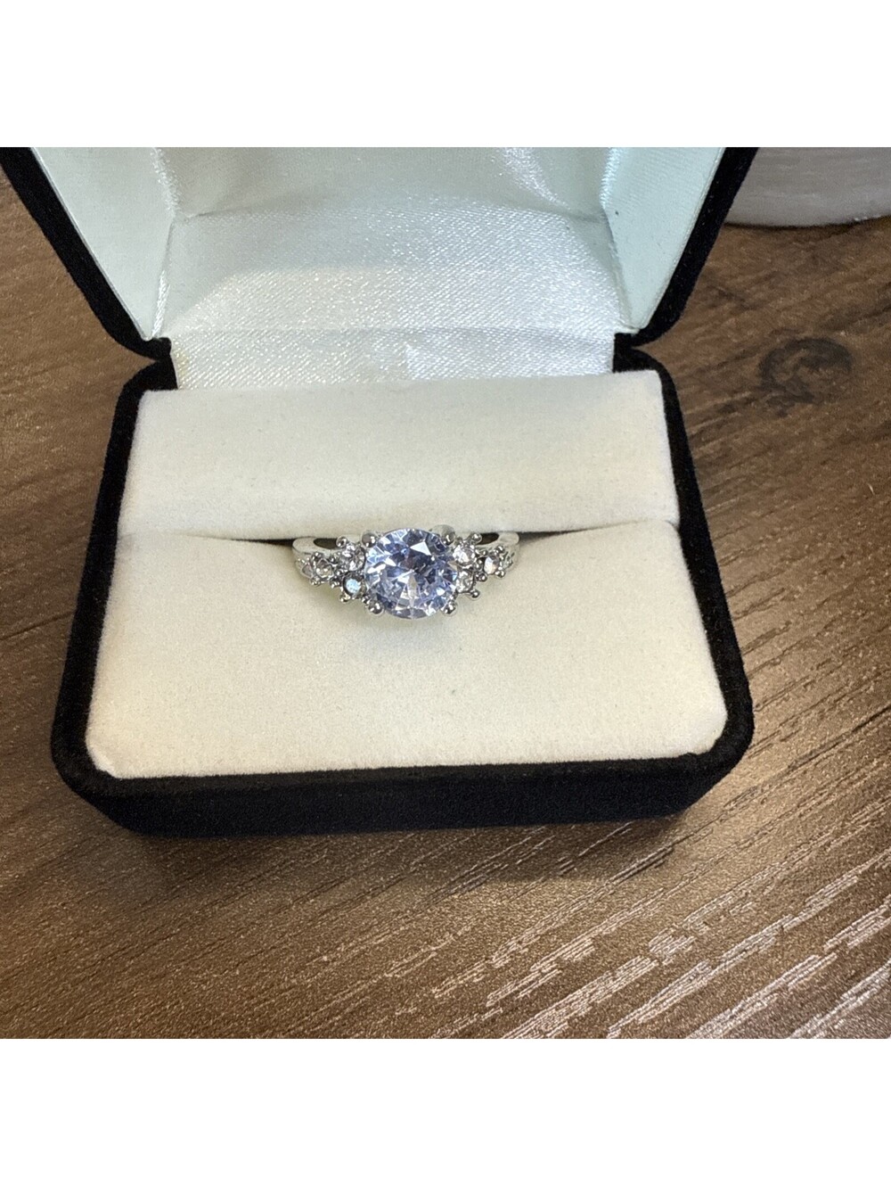 Engagement Ring Stainless Steel Size 9 With Box